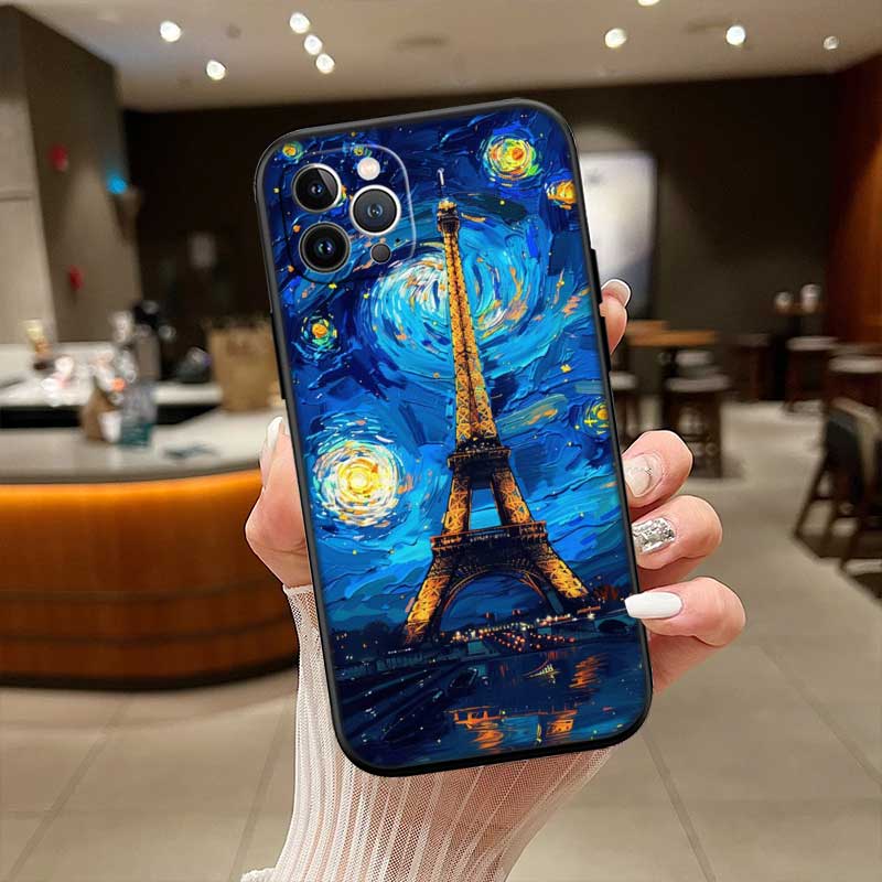 RE49 Paris Eiffel tower New High-End Shell Phone Case for iPhone SE X XS XR 16E 17 11 Pro Max 8 7 6 6s Plus Air