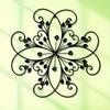 Metal Flower Wall Art Floral Sculpture 15 Inch Seasonal Decor For Garden Patio Balcony Home Wedding Gift