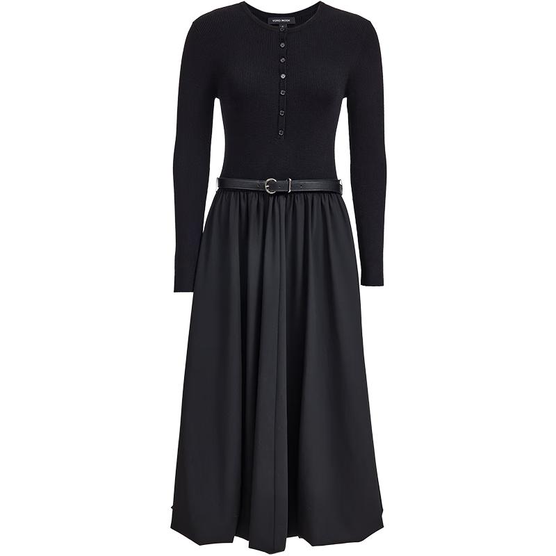 

VEROMODA 2025 Winter Wool Blend A-Line Midi Dress M
