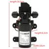 Water Pump 12V 72W 130PSI 6L/Min Stable High Pressure Diaphragm Water Pump Pressure Protection Water Sprayer for Caravan Boat