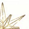 Christmas Tree Star Topper Seasonal Holiday Treetop Decorations Lighted Glitter Christmas Treetop Star for New Year Office