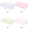 15 Grid Egg Storage Box Egg Box Tray with Lid Drawer Egg Carton PP Cases Refrigerator Cases Compartment Storage Egg Rack Support