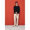 H M Rolled Edge Sweater Regular Fit Navy Blue