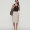 Big hobo bag - Black polka dot (Reversible) / Free pouch included