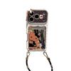Applicable to Apple iphone17promax Korean mirror card bag 16pro niche 15 pendant 14ins mobile phone case