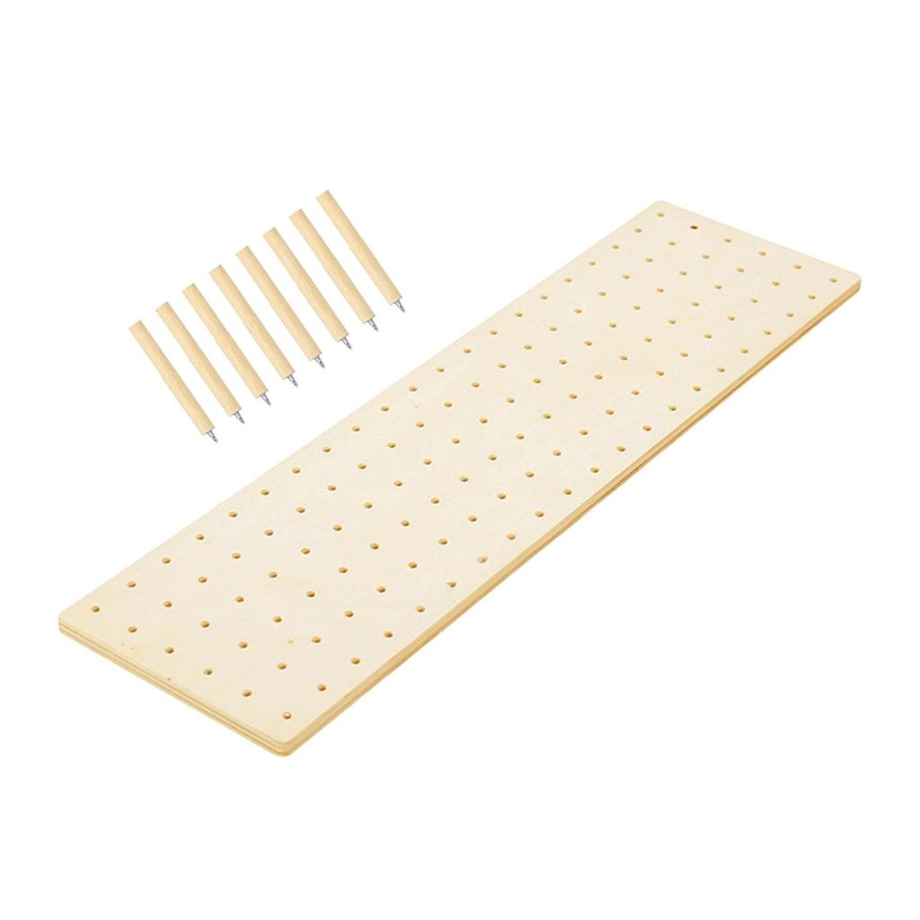 Wood Pegboard Drawer Organizer Storage Sturdy Organization Dish and Plate Organizer Peg Board System Adjustable for Utensils