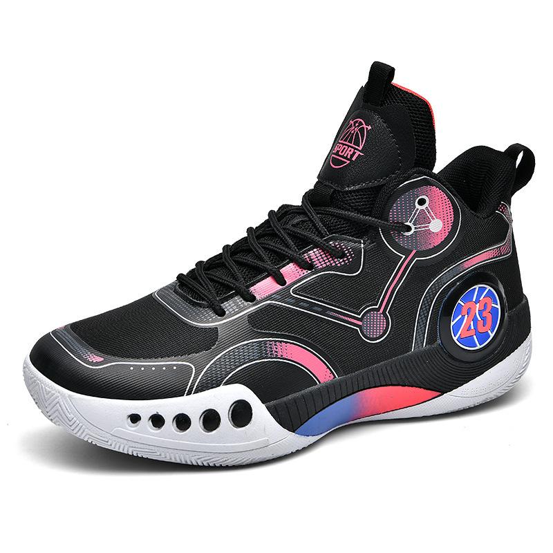 New Basketball Shoes, High-top Combat Boots, Breathable, Non-slip, Wear-resistant and Shock-absorbing Middle School Students, Sports Shoes, Cement