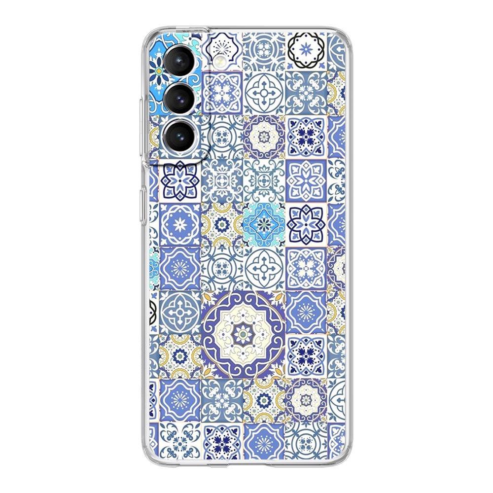 Mandala flower totem Clear Silicone Phone Case For Samsung Galaxy S23 S22 5G S20 Ultra S21 FE 5G S10E S9 S8 S10 Plus Soft Cover