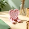Heart Cell Phone Holder 3D Printed Love Heart Shaped Mobile Phone Stand Valentine's Day Gift for Home Office Desktop Decoration
