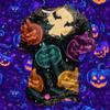 Men's Quick Dry Round Neck Short Sleeve T-Shirt with Halloween Print for Workout and Running