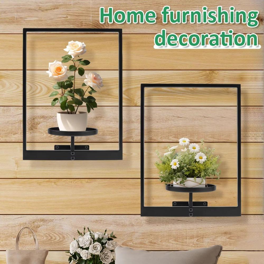 Multifunctional Metal Plant Wall Frame Stylish Wall Mounted Succulent  Hanger  For Home Decor