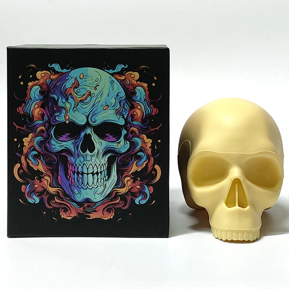 DIY Silicone Skull Tattoo Practice Tattoo Supplies Makeup Accessories Beauty 3D Head Blank Embroidery Tattoo for   Artists