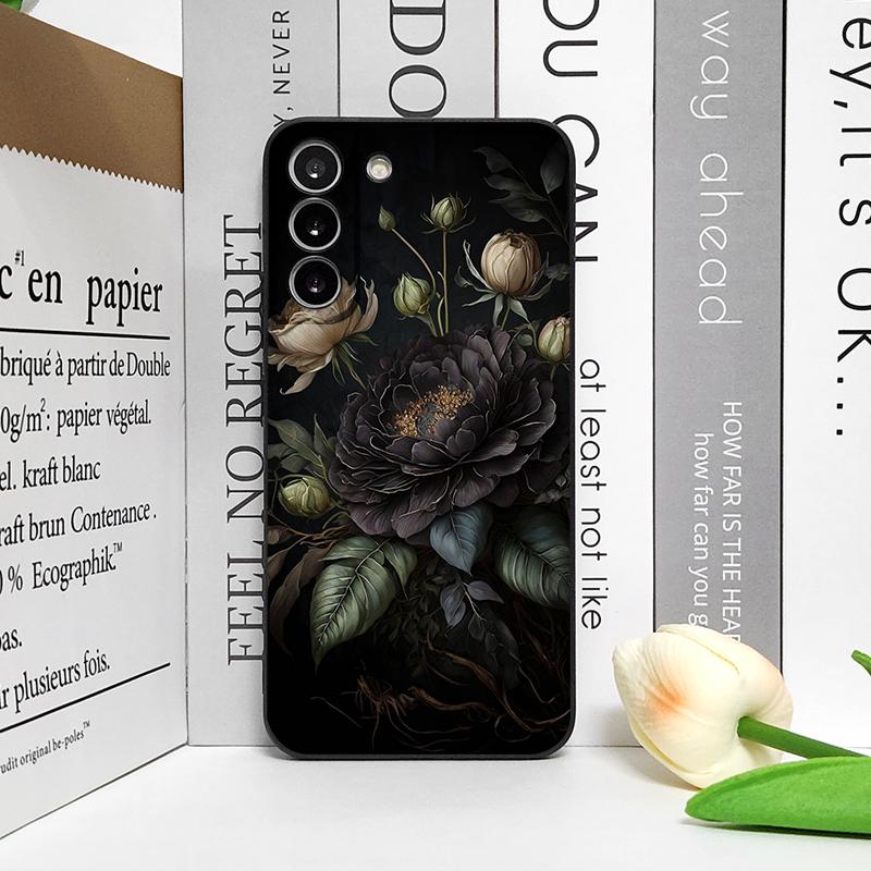 Blumen Pfingstrosen Druck Vintage Blumenmuster Handyhülle für Google Pixel 9A 8A 7A 6A 6 7 PRO 8 9 Pro XL 5G Stoßfest Weiche Hüllen