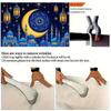 1pc Ramadan Mubarak Background Eid Al Adha Moon Islam Muslim Celebration Eid Party Night Decor Banner Photo Shoot Prop Gift