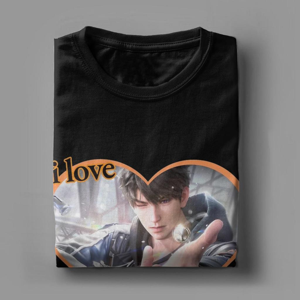 Men T-Shirt Love And Deepspace Rafayel Caleb Zayne Vintage 100% Cotton Tee Shirt Short Sleeve T Shirt Round Neck Clothes 4XL 5XL