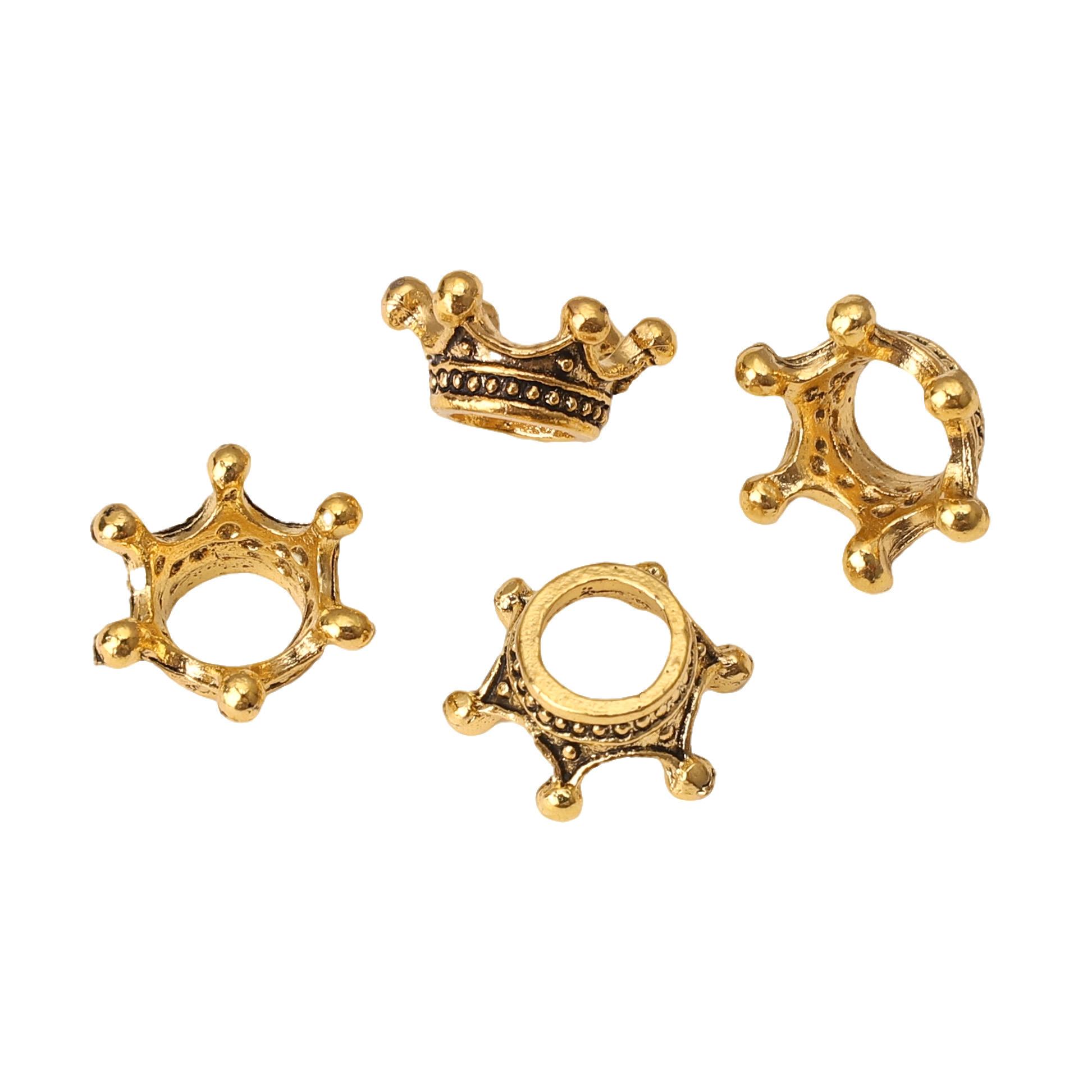 

10-50 шт. Сплав Гальваническое покрытие Трехмерная подвеска в виде короны Для DIY Ожерелье Браслет Ювелирные аксессуары 15x6mm 50pcs