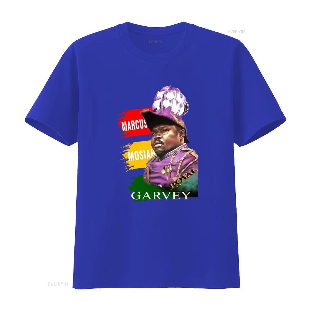 Marcus Garvey T Shirt Color Black Reggae Jah Tafari Marley Bob Royal Design vintage Washed Slightly fashion Unisex homme