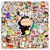 Kawaii Anime Crayon Shin-chan Stickers Skateboard Suitcase Phone Laptop Waterproof Cute Stickers Cartoon Kids Toy