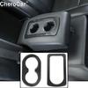 2X Interior Rear Cup Holder Trim Cover For Dodge Ram 1500 2010-2017 Carbon Fiber