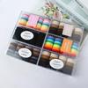 Korean Style Solid Color Hair Ties Set - Simple Flocked Ponytail Holders for Girls