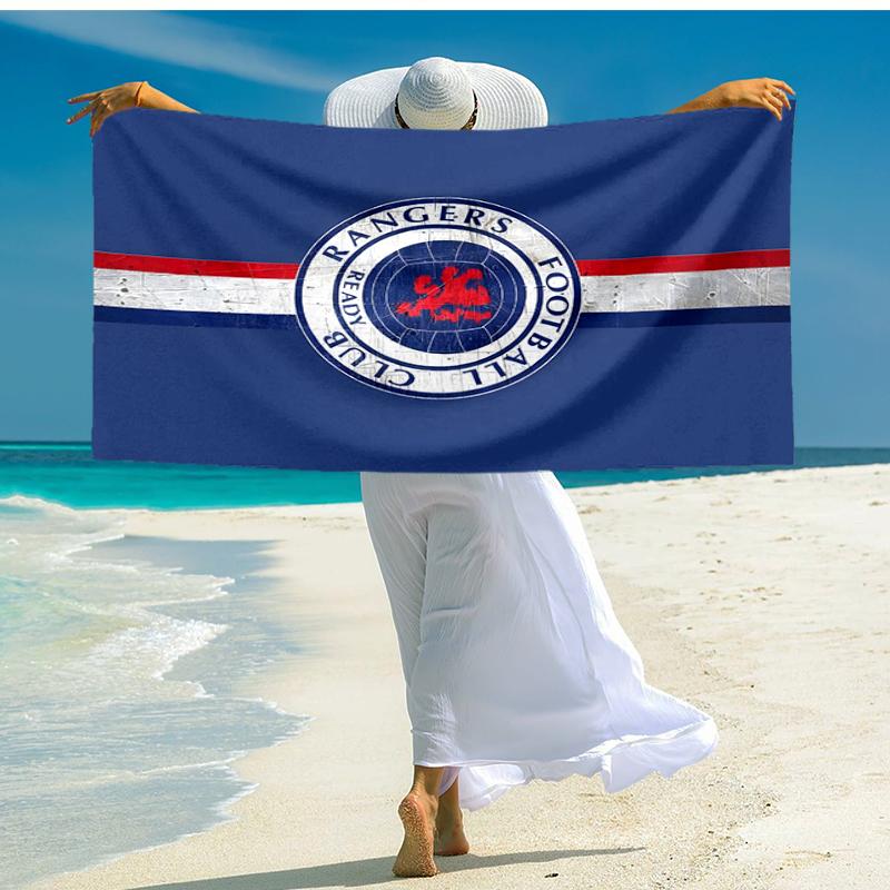 1pc Glasgow Rangers Beach Towel, Comfortable and Thick, and Swimming/Bath/Picnic/Camping Towel, Suitable for Seaside Beaches