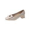 Retro camellia single shoes women's spring and autumn new fashionable versatile not tired feet pedal fashion single shoes