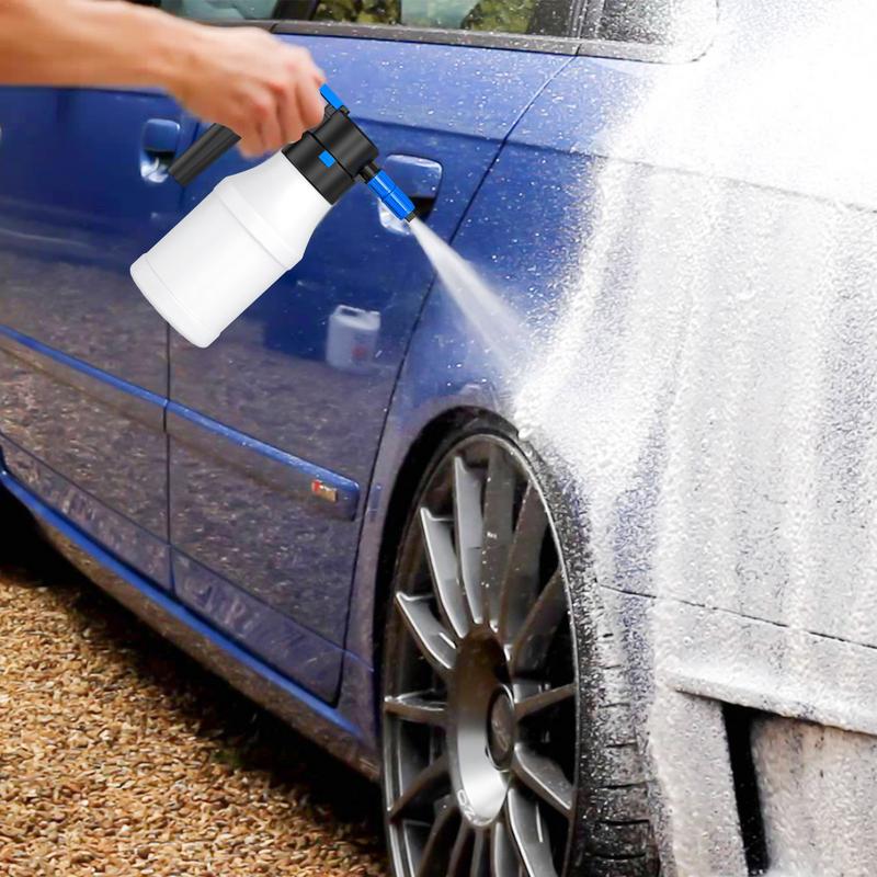 Electric Car Foam Sprayer Rechargeable High Pressure Washer Bottle 1.5L Wide-Angle Spray Car Washer For Vehicle Cleaning