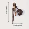Yogodlns 1PC Braided Rope Bag Pendant Cute Pendant Cute Croissant Ins Bag Pendant Fashion Hanging Charm