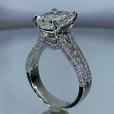 Verlobungsringe für Frauen, AAA-Zirkonia, schillernder Kristallring, Hochzeit, Party, modisch, luxuriös, Damenschmuck