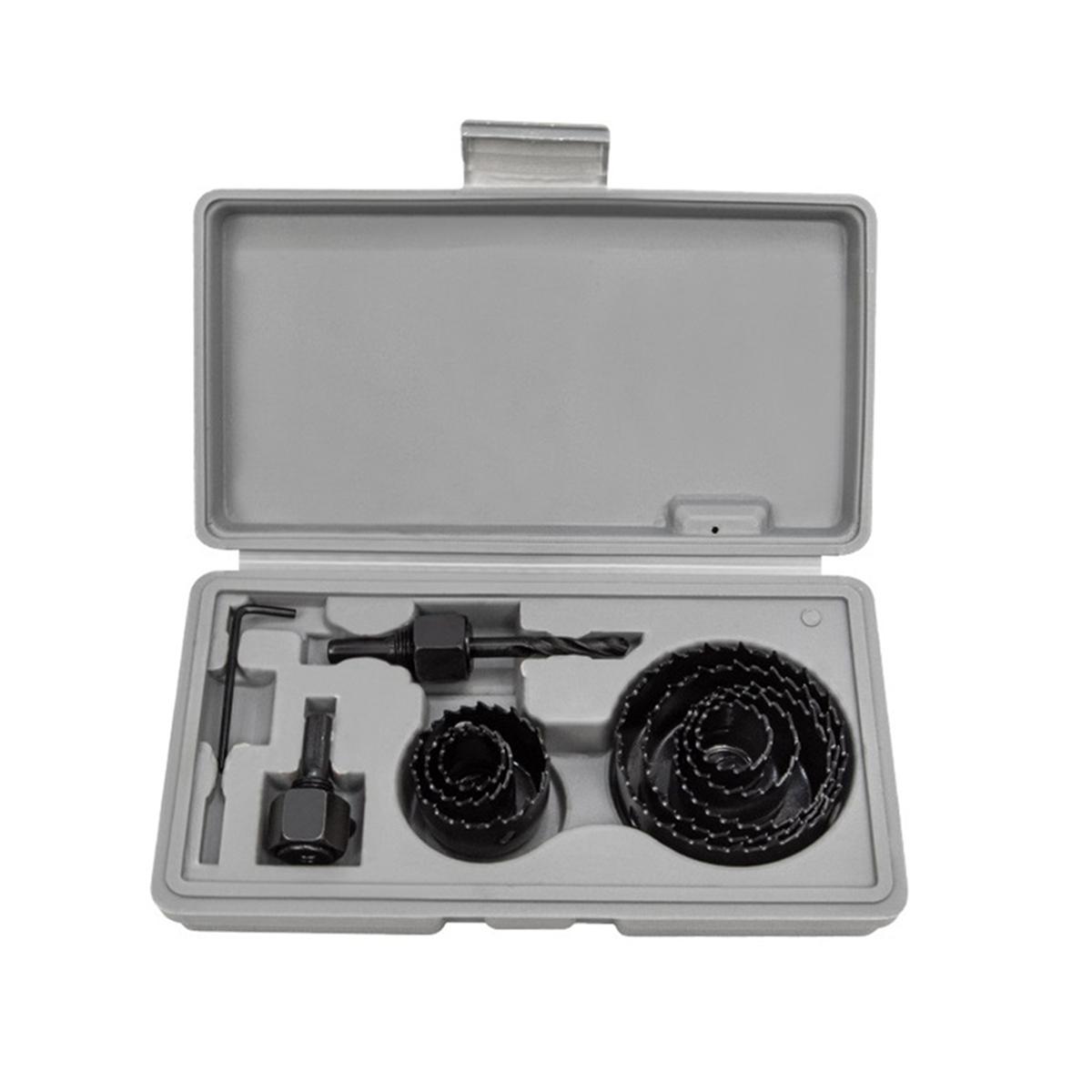 

11Pcs Hole Saw Set Wood Gypsum PVC Plastic Circular Drilling Tool Kit for Downlight Installation Woodworking