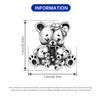 Copper Cute Teddy Bear Animal Pendant Beads Original Pendants Bracelet Charm Jewelry Party Diy Gifts