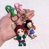 Charming Kimetsu No Yaiba Character Keychains Cute Gifts For Couples And Friends