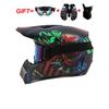 Full Face Motorcycle Helmet Off-Road ATV Dirt Bike Downhill Mountain Karting Adult Unisex ABS Safety Gear