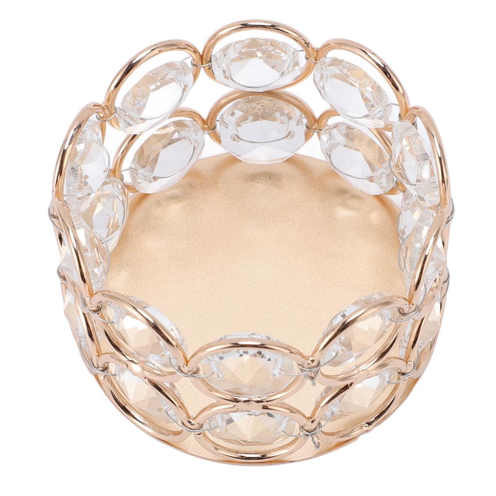 Hollow Candle Holder   Beads Iron Art Decorative Cup for Tealight and Electronic Candles Party Dinner Table