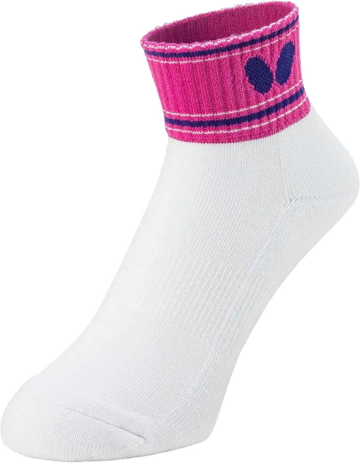 

Butterfly Klyde Socks, Table Tennis Semi-Long Length, Unisex, Rose, Size L (25.0-27.0cm), Cotton/Acrylic Blend, Model 92600