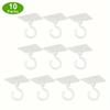 10Pcs 360-degree Rotatable Self-adhesive Ceiling Hook, Used for Chandeliers, Plant Lights, Wind Chimes, Hanger Hooks