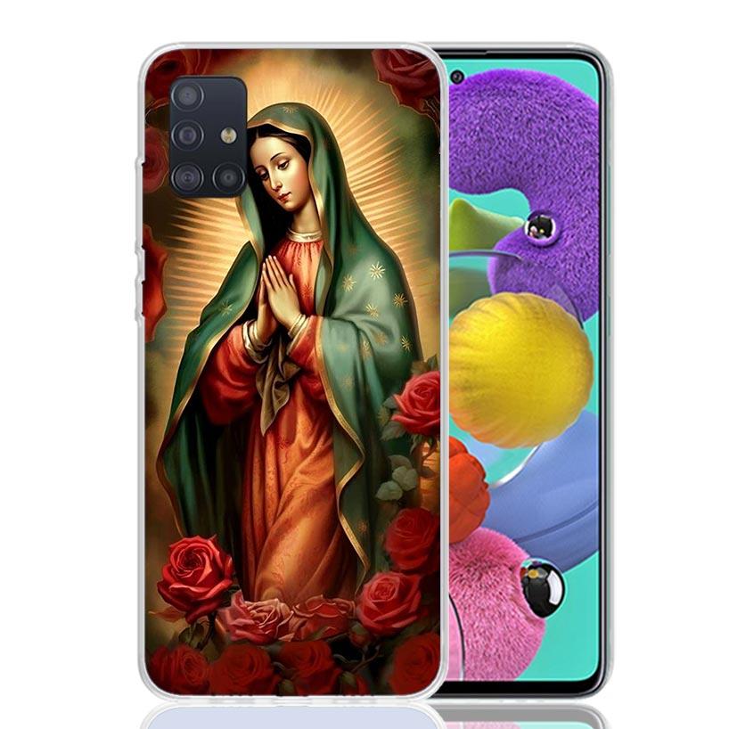 Virgin De Guadalupe Virgen Mary Phone Case For Samsung Galaxy A52 A32 A22 A12 A02S A50S A30S A51 A31 AA71 Note 20 Ultra 10 S10 P