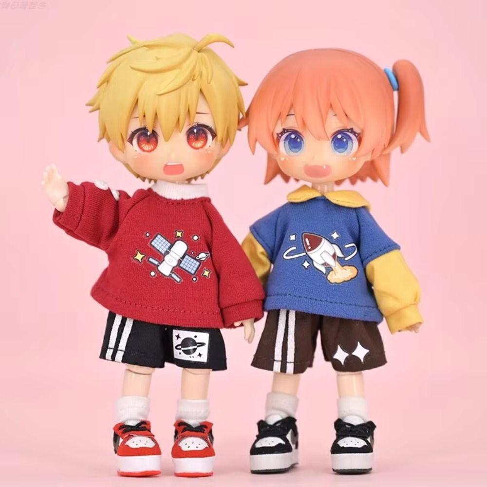 Handmade OB11 Clothes Casual Wear Obitsu11 Outfit DIY Toy Doll Hoodie Shorts Molly GSC Body