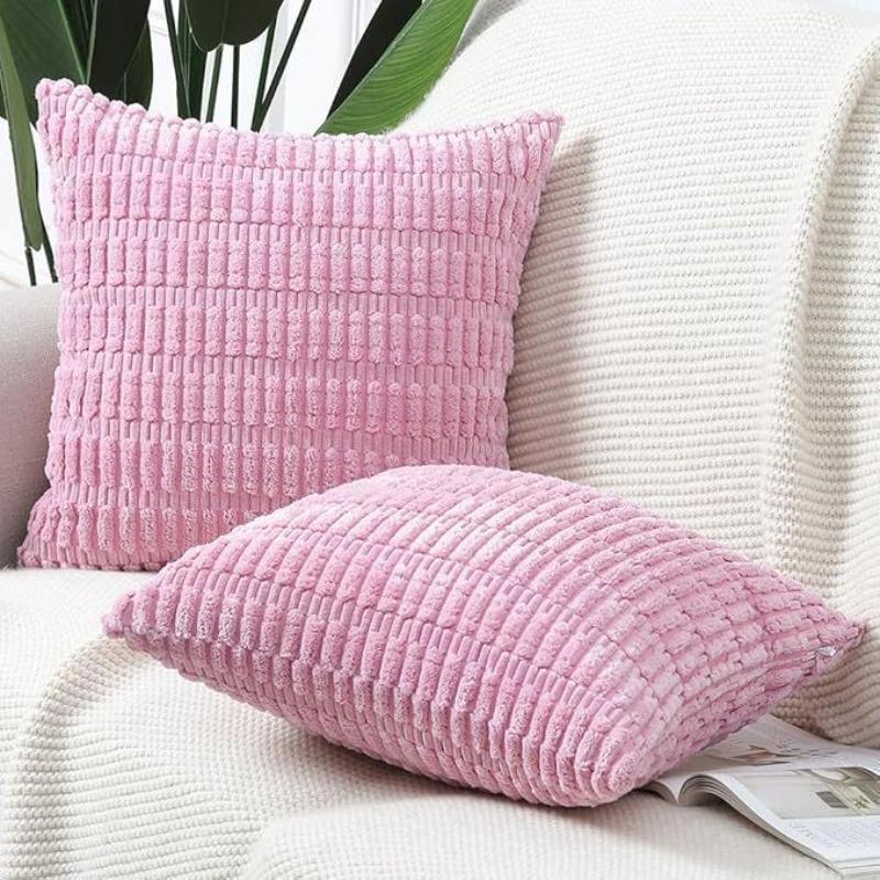 Weiche Kissenbezüge Strick Fell Einfarbige Sofakissenbezüge Lendenkissenbezug Kissenbezug Schutz für Bürosofa