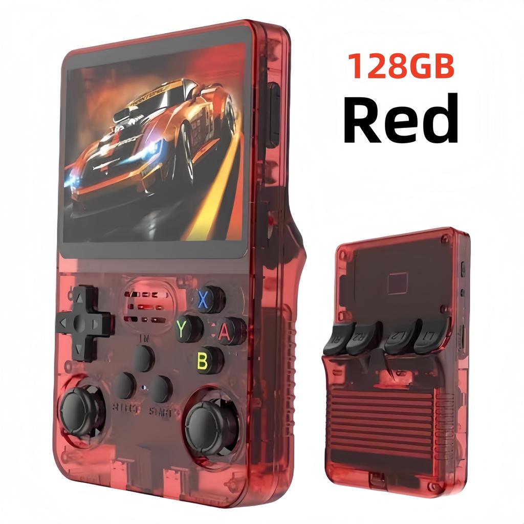 Console per videogiochi portatile retrò R36 Ultra Schermo IPS 128GB Giochi Lettore tascabile portatile Sistema Linux R36S R36 PRO