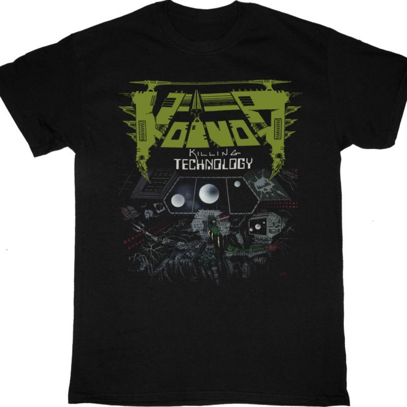 Heavy Metal T Shirts VOIVOD KILLING TECHNOLOGY NEW BLACK T SHIRT Casual Loose Streetwear Unisex L