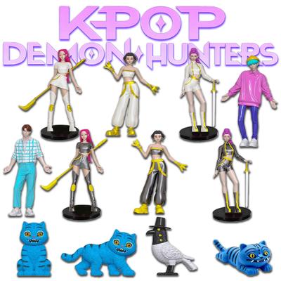 NEUE Anime KPop Dämonenjäger Puppe Vinyl Spielzeug Derpys Tiger Rumi Mira zoi Zoey Sussy Charakter Figur Geburtstag Geschenk Fan Club Geschenk