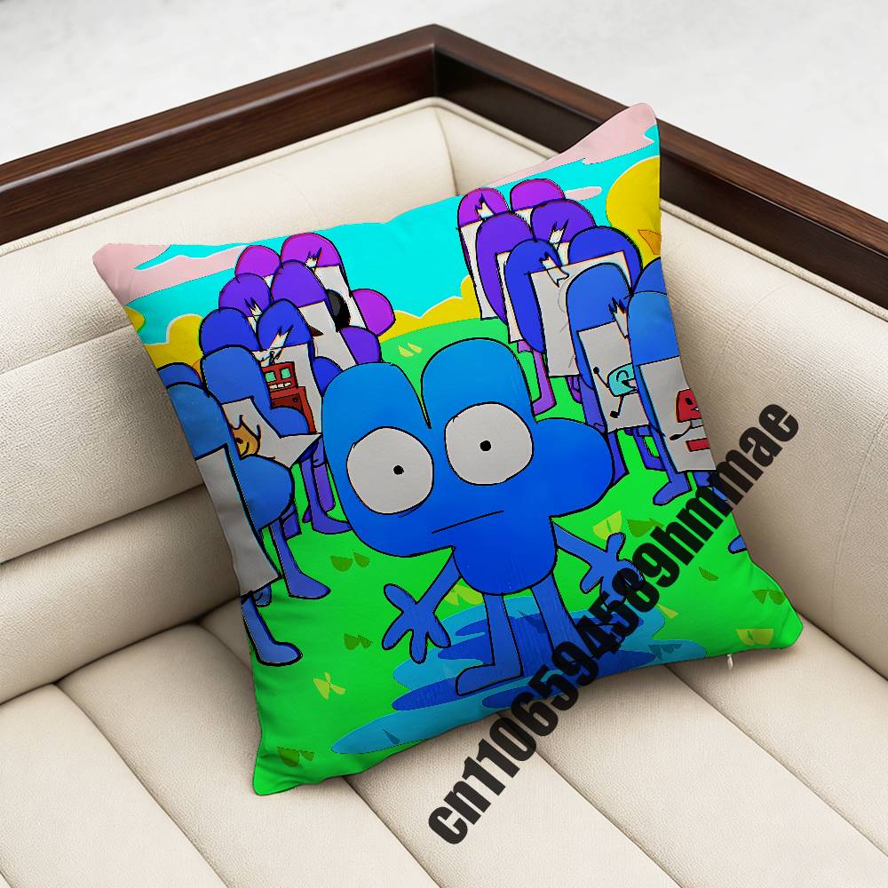 Throw Pillow Case Sham For BFDI Battle for Dream Island Game xcm xcm Square Car Pillowcase Sham Pad Cover