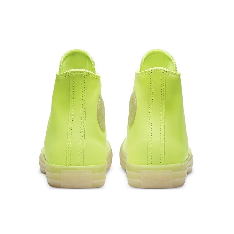 Converse Chuck Taylor All Star Neon Leather High 'Neon Yellow' Men's 166567C