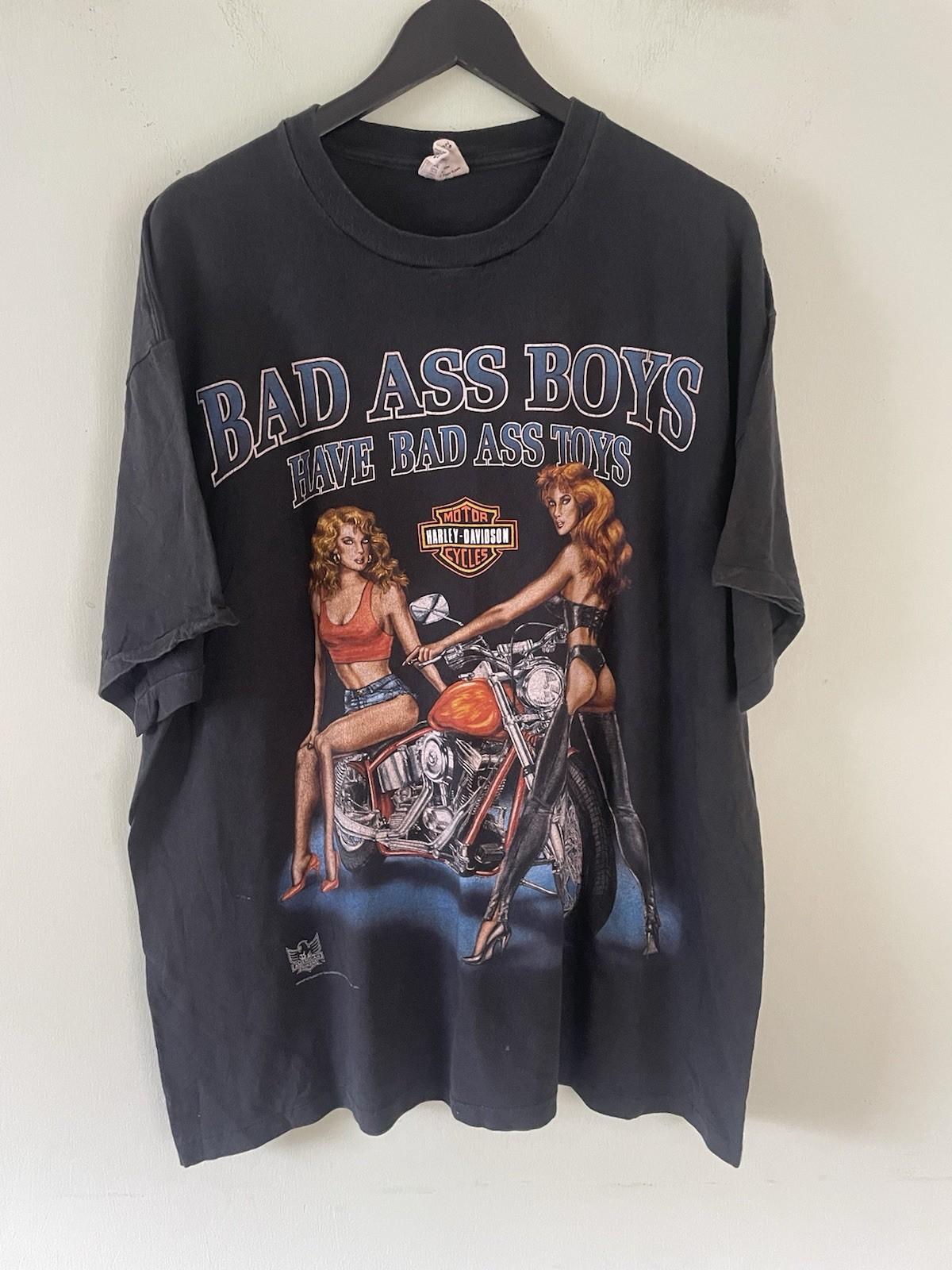 Vintage Harley Davidson 1993 3D Emblem T Shirt XL XXL