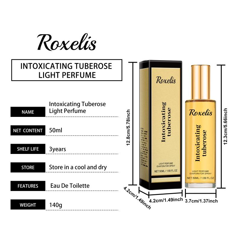Roxelis 50Ml Tuberose Perfume Mist Couple Dating Natural Charm Release Deodorant Body Hair Lasting Floral Fragrance Perfume