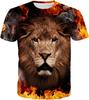 T-shirt Estiva da Uomo in Poliestere 3D Asciugatura Rapida Traspirante Manica Corta T-shirt Casual Colore Tie Dye T-shirt Estiva