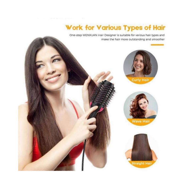 4 in1 hair straightener curling iron styling comb hot air comb volumizing hot air comb anionic straightening brush hair dryer