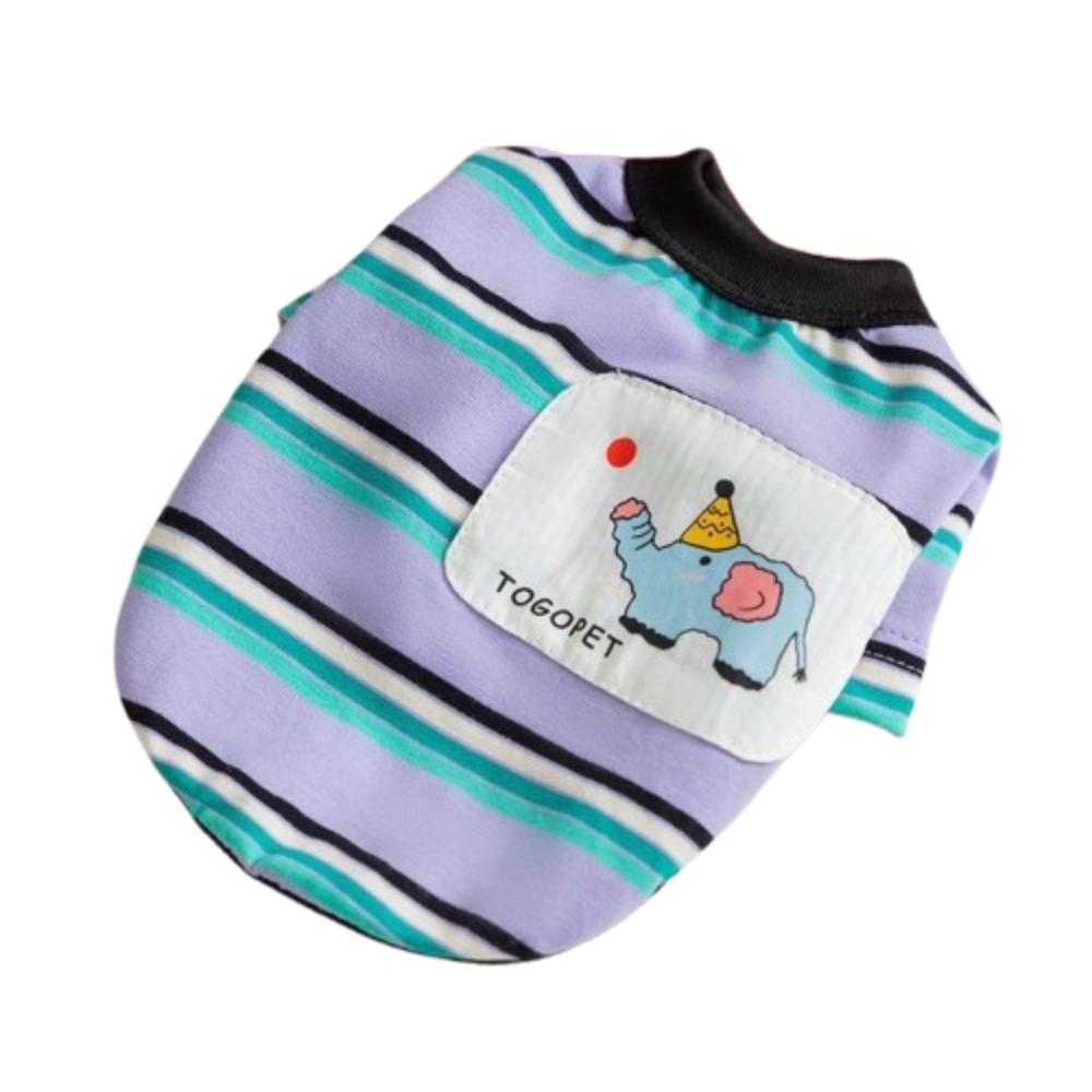 

Cartoon Dog Vest Sun Protection Cool Pet Sweatshirt Pet Costumes Pet Clothes Pet Supplies XS фиолетовый