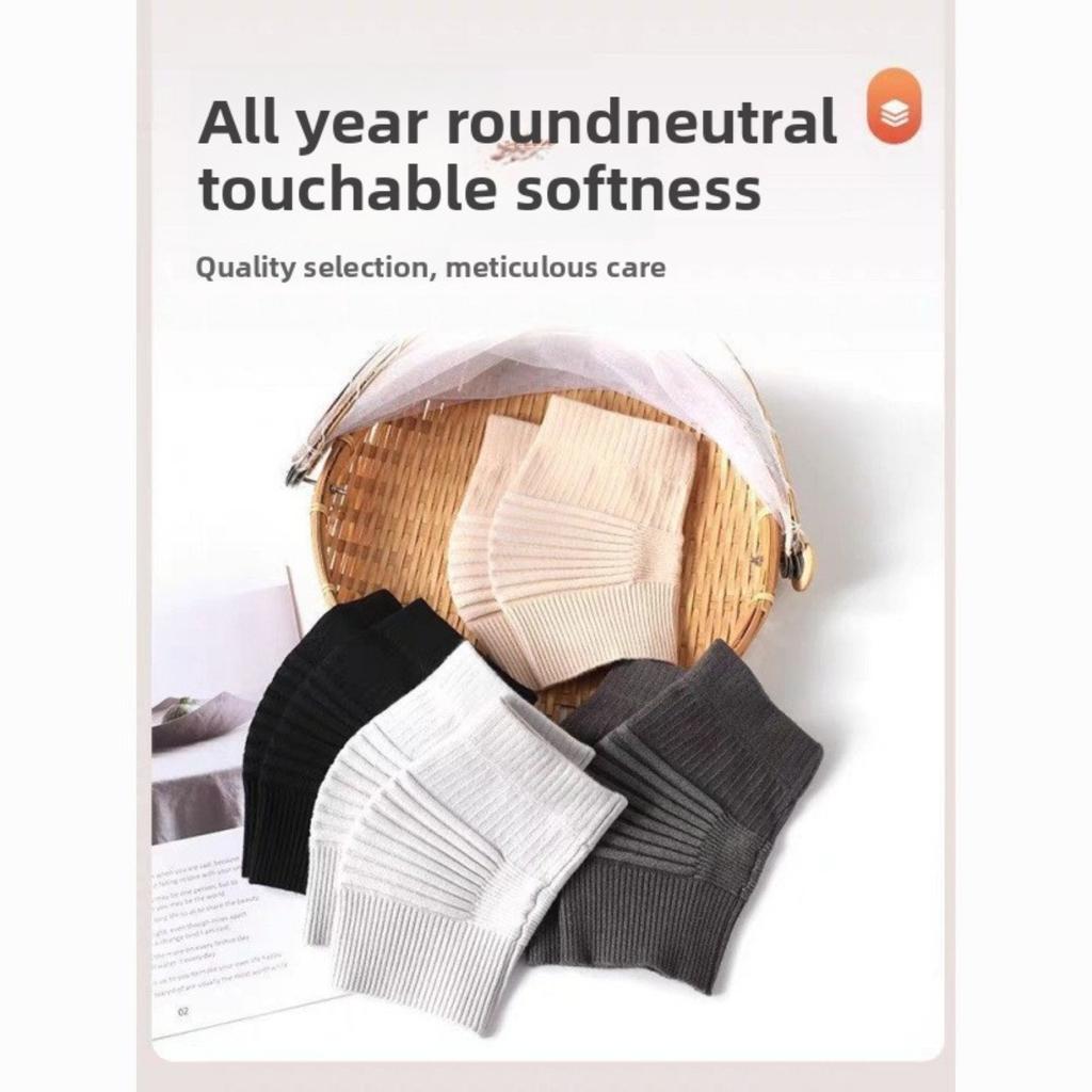 Cotton Knee Pads, Thin Design, Warm and Comfortable for Men and Women with Cold Legs, Air Conditioning, Sleeping, and Anti Cold Paint Cover